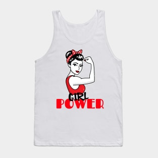 Vintage Girl Power - Strong Empowered Biblical Girls and Women Tank Top